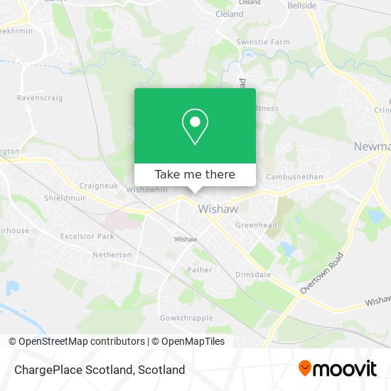 ChargePlace Scotland map