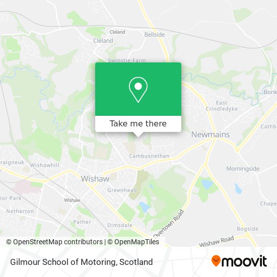 Gilmour School of Motoring map