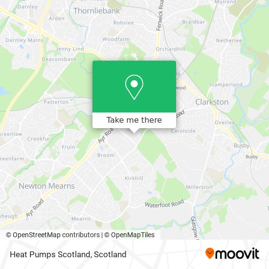 Heat Pumps Scotland map