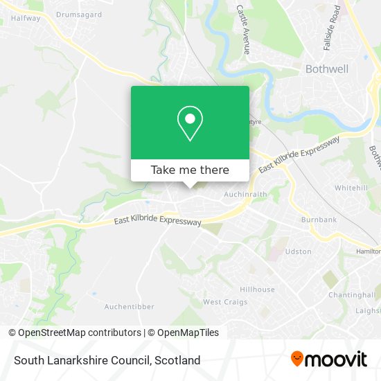 South Lanarkshire Council map