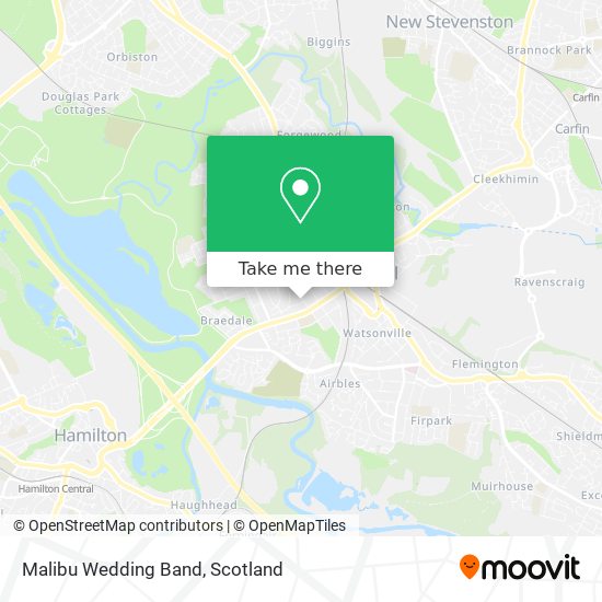 Malibu Wedding Band map