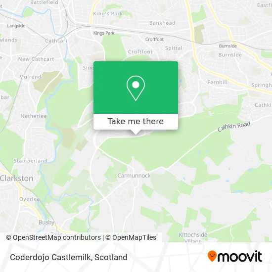 Coderdojo Castlemilk map