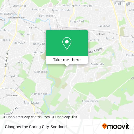 Glasgow the Caring City map