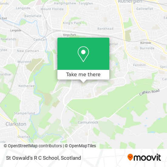 St Oswald's R C School map