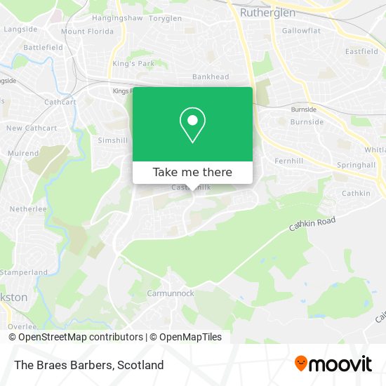 The Braes Barbers map