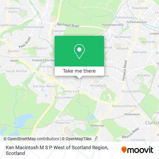 Ken Macintosh M S P West of Scotland Region map