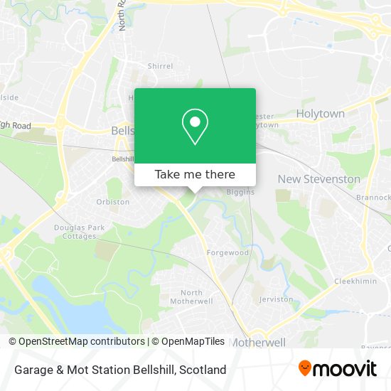 Garage & Mot Station Bellshill map