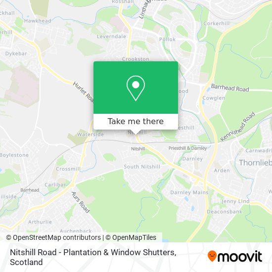 Nitshill Road - Plantation & Window Shutters map