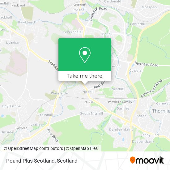 Pound Plus Scotland map