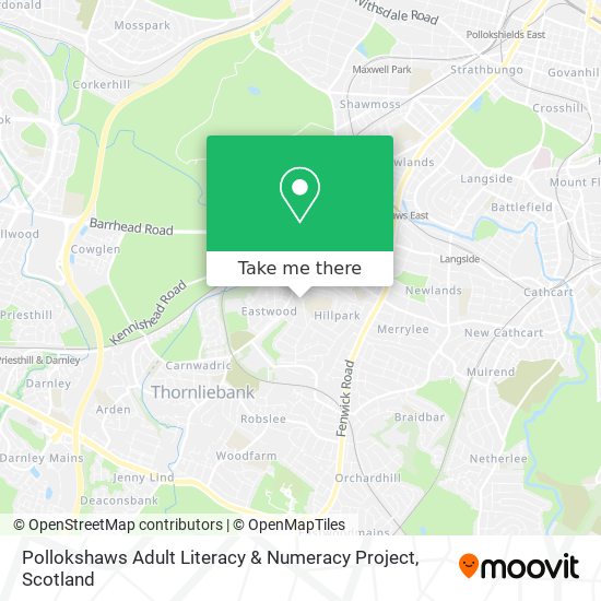 Pollokshaws Adult Literacy & Numeracy Project map