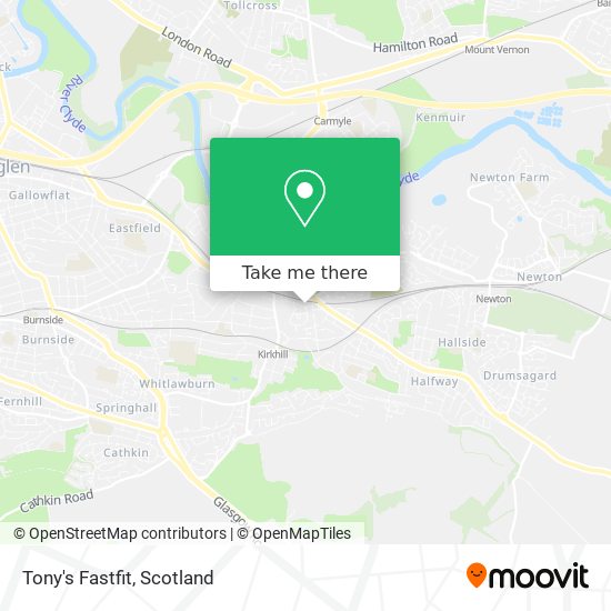 Tony's Fastfit map