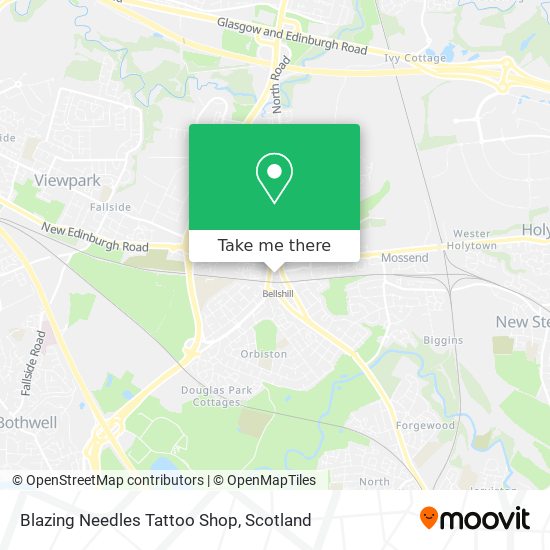 Blazing Needles Tattoo Shop map