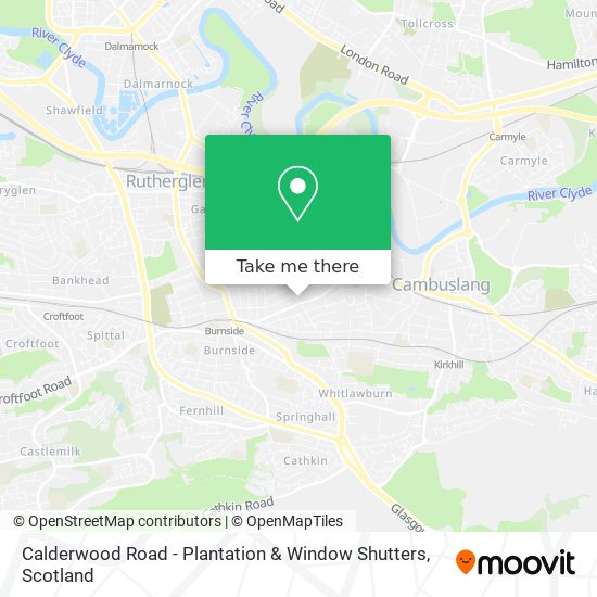 Calderwood Road - Plantation & Window Shutters map