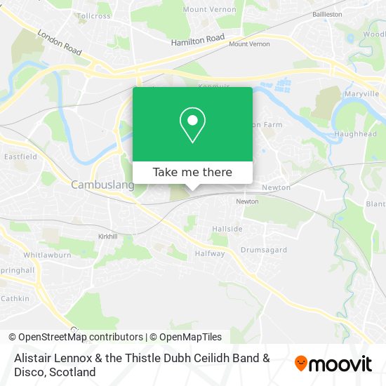 Alistair Lennox & the Thistle Dubh Ceilidh Band & Disco map