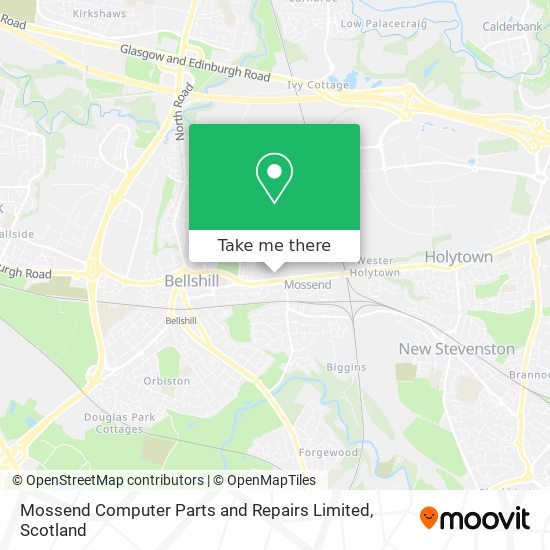 Mossend Computer Parts and Repairs Limited map