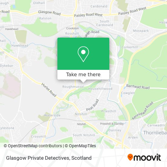 Glasgow Private Detectives map