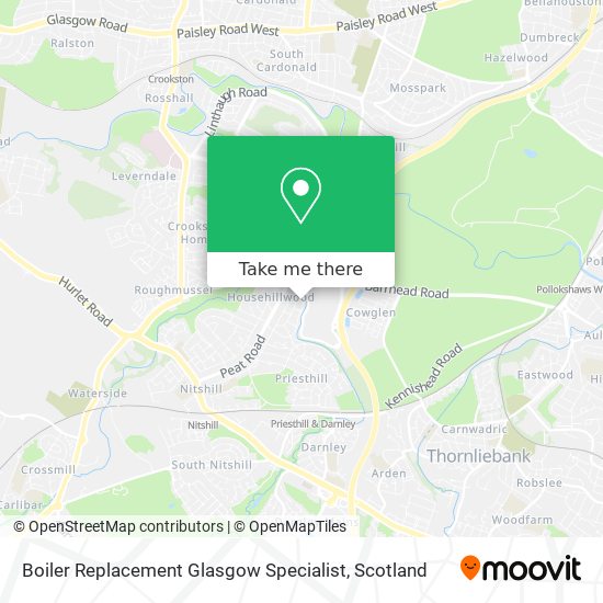 Boiler Replacement Glasgow Specialist map