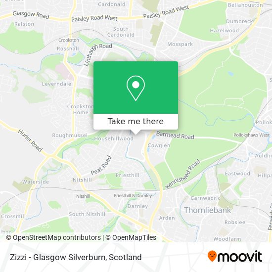 Zizzi - Glasgow Silverburn map