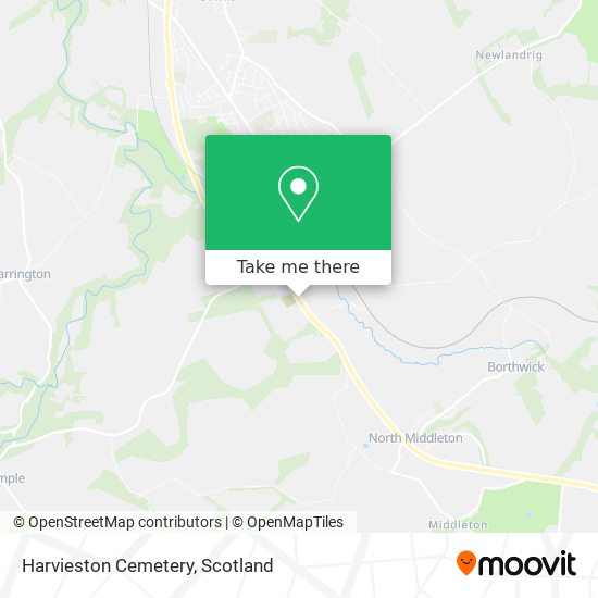 Harvieston Cemetery map