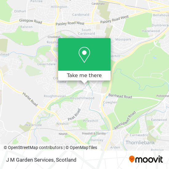 J M Garden Services map