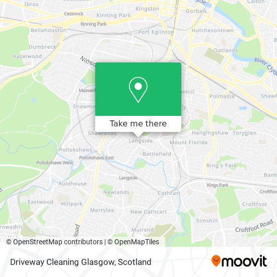 Driveway Cleaning Glasgow map