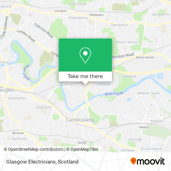 Glasgow Electricians map