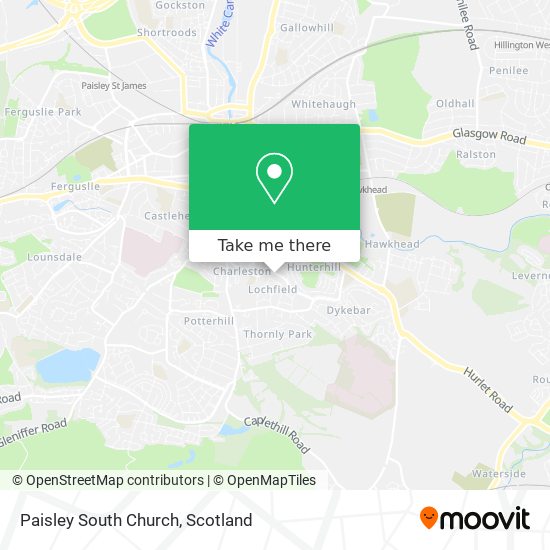 Paisley South Church map