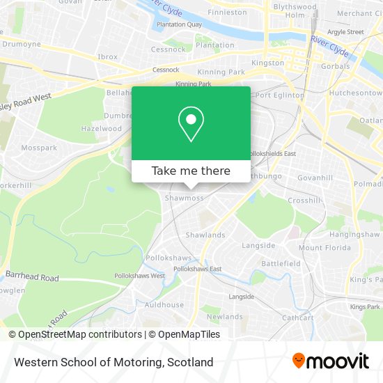 Western School of Motoring map