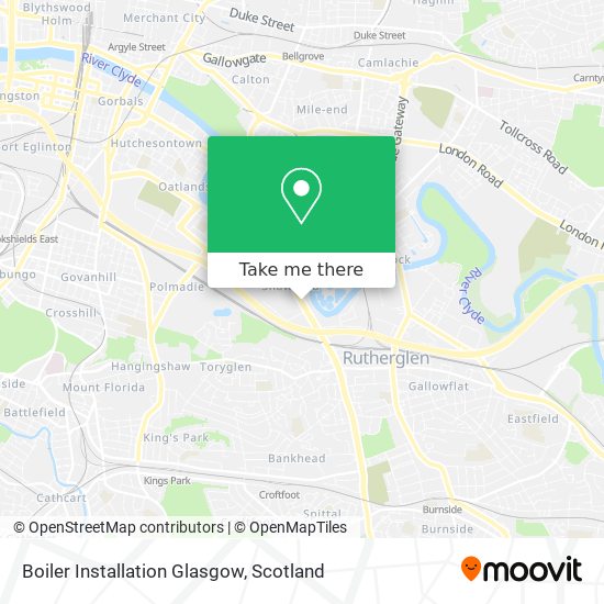 Boiler Installation Glasgow map