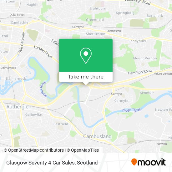 Glasgow Seventy 4 Car Sales map