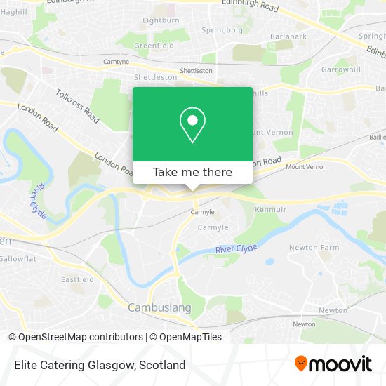 Elite Catering Glasgow map