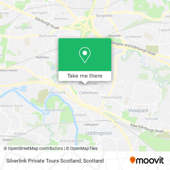 Silverlink Private Tours Scotland map