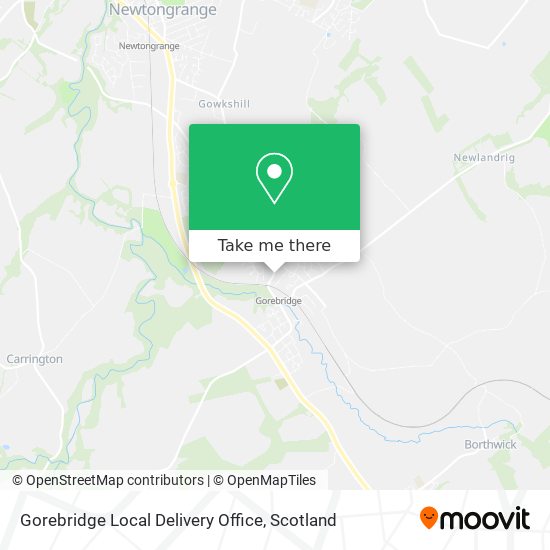 Gorebridge Local Delivery Office map