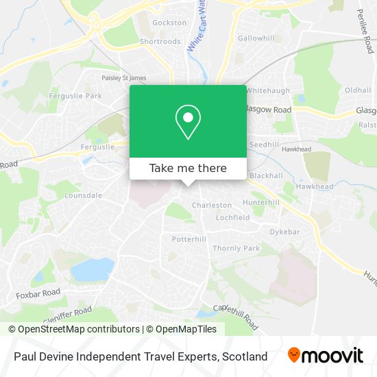 Paul Devine Independent Travel Experts map