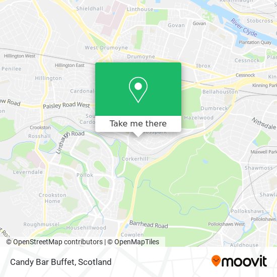 Candy Bar Buffet map