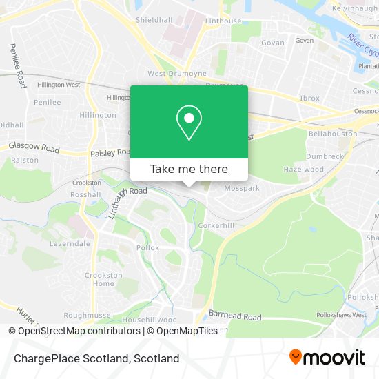 ChargePlace Scotland map