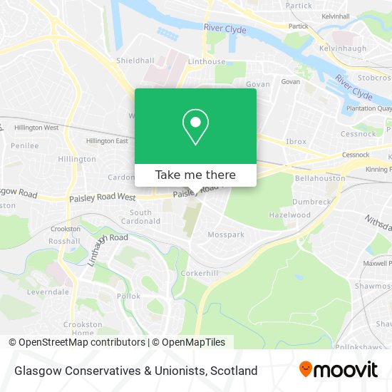 Glasgow Conservatives & Unionists map