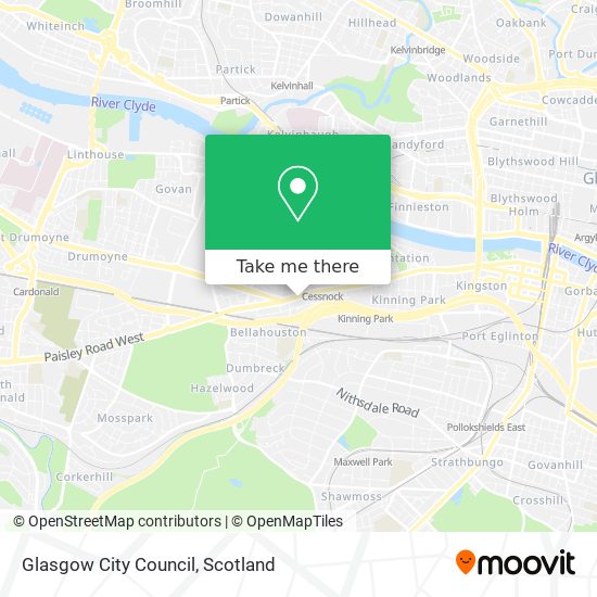 Glasgow City Council map