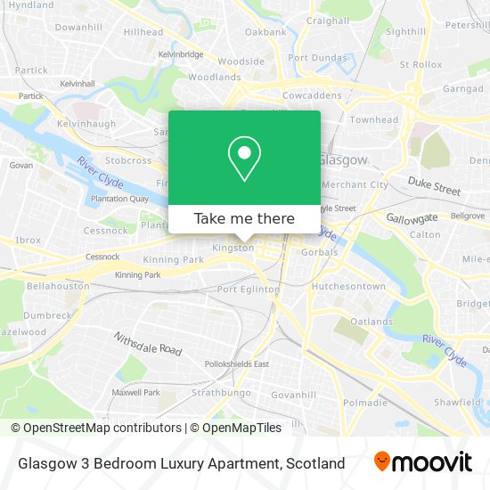 Glasgow 3 Bedroom Luxury Apartment map