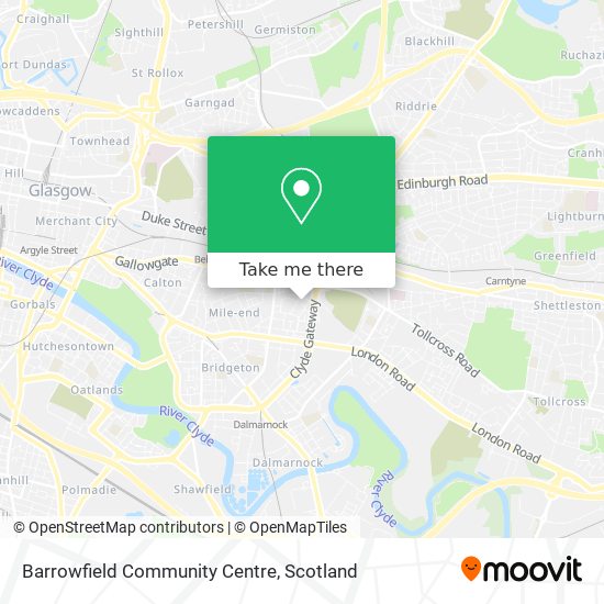 Barrowfield Community Centre map