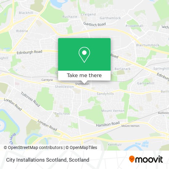 City Installations Scotland map
