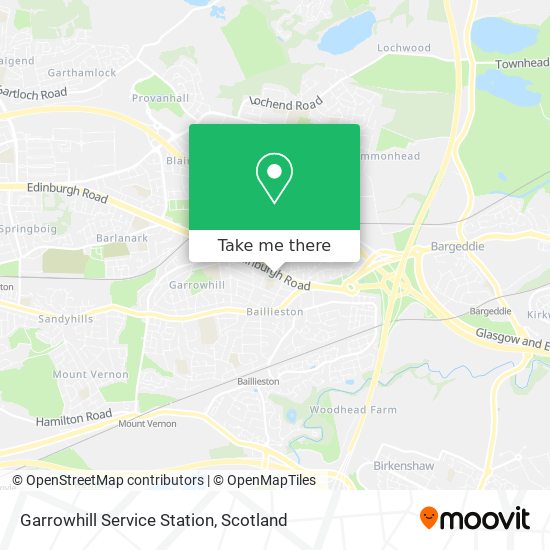 Garrowhill Service Station map
