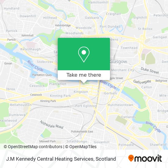 J.M Kennedy Central Heating Services map