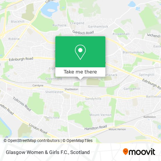 Glasgow Women & Girls F.C. map
