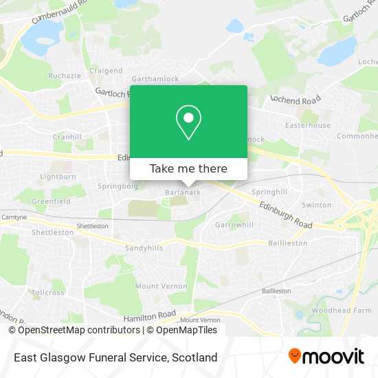 East Glasgow Funeral Service map