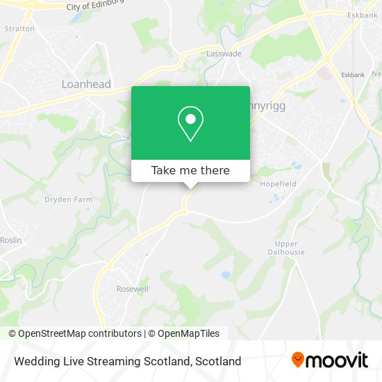 Wedding Live Streaming Scotland map