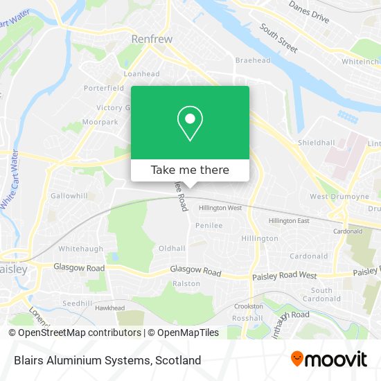 Blairs Aluminium Systems map