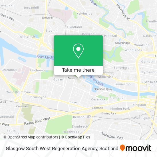 Glasgow South West Regeneration Agency map