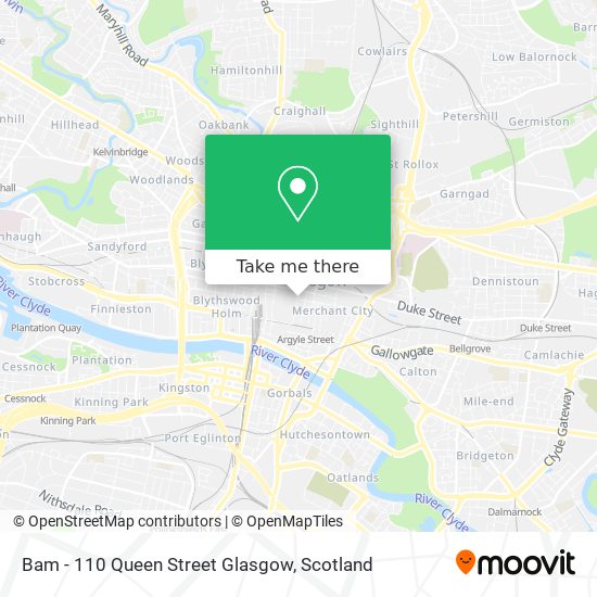 Bam - 110 Queen Street Glasgow map