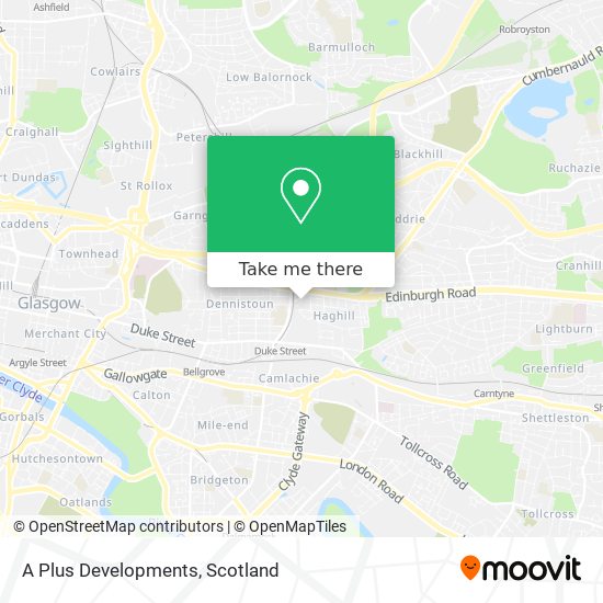 A Plus Developments map